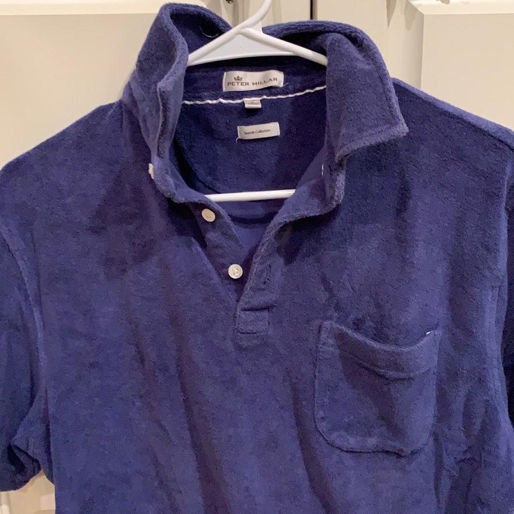 Peter Millar CABANA STYLE Terry Cloth Polo Shirt